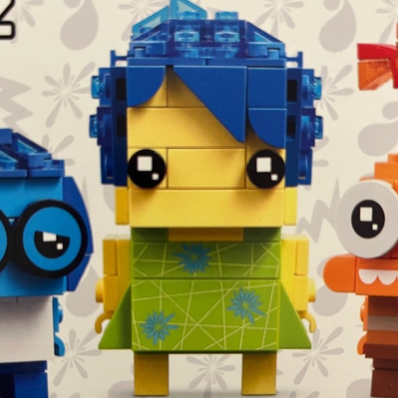 Lego Inside Out 2 Brick Headz 40749 NEW Joy Sadness Anxiety - Picture 5 of 9